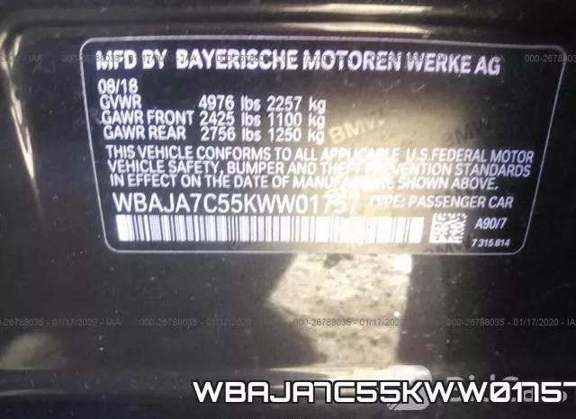 WBAJA7C55KWW01757