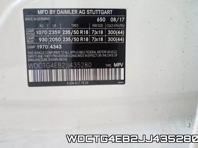 WDCTG4EB2JJ435280