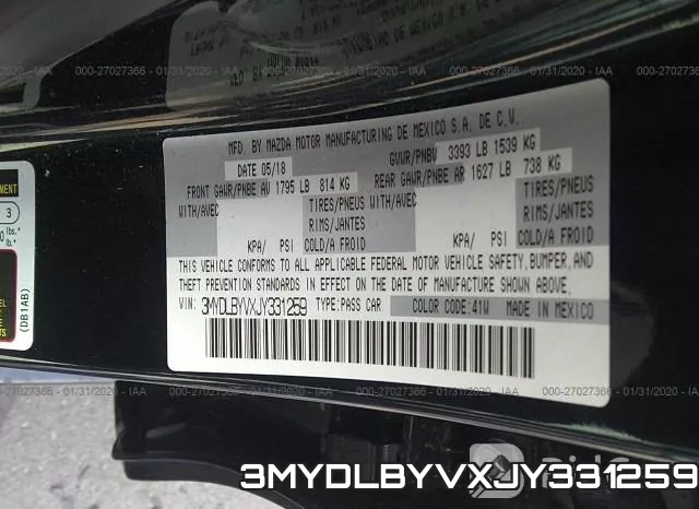 3MYDLBYVXJY331259