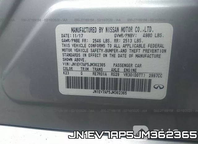JN1EV7AP5JM362365