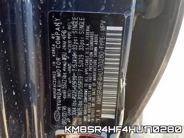 KM8SR4HF4HU170280