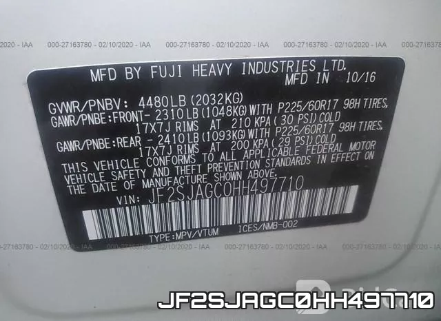 JF2SJAGC0HH497710
