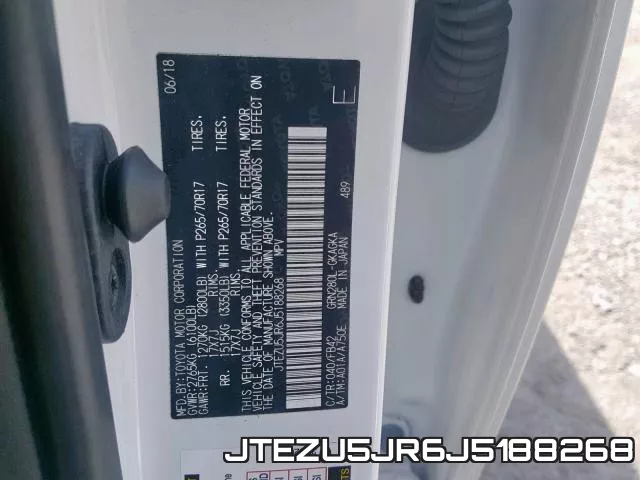 JTEZU5JR6J5188268