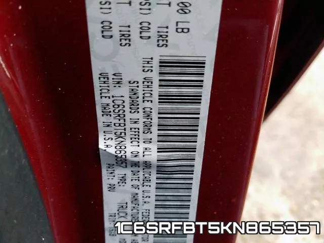 1C6SRFBT5KN865357