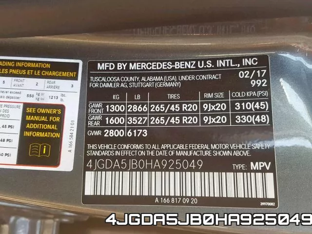4JGDA5JB0HA925049