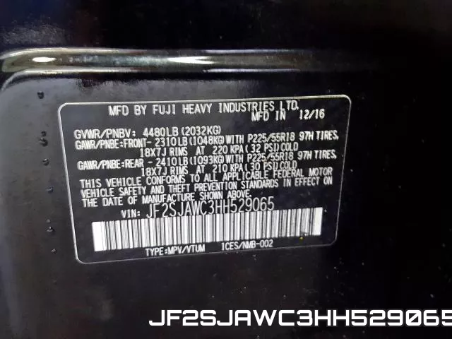 JF2SJAWC3HH529065