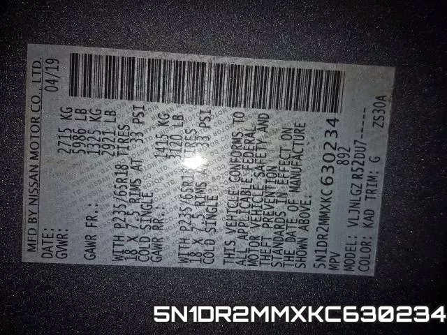 5N1DR2MMXKC630234