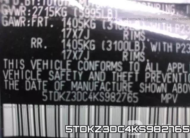 5TDKZ3DC4KS982765