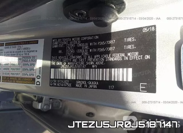 JTEZU5JR0J5187147