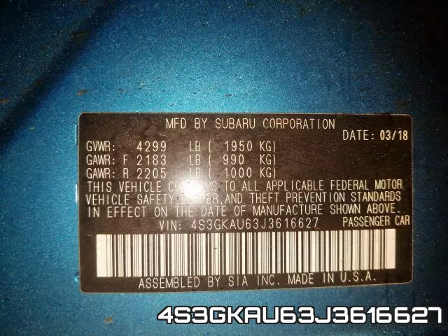 4S3GKAU63J3616627
