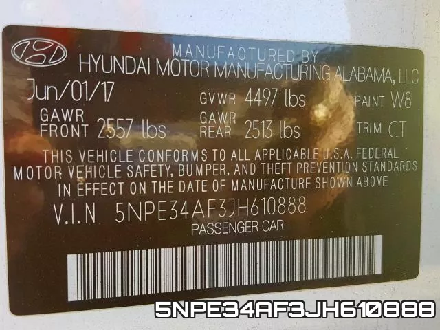 5NPE34AF3JH610888