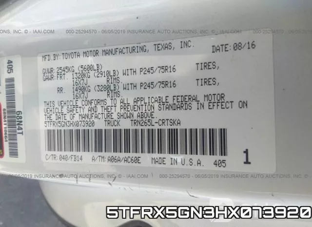 5TFRX5GN3HX073920