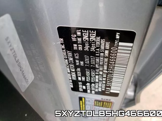 5XYZTDLB5HG466600