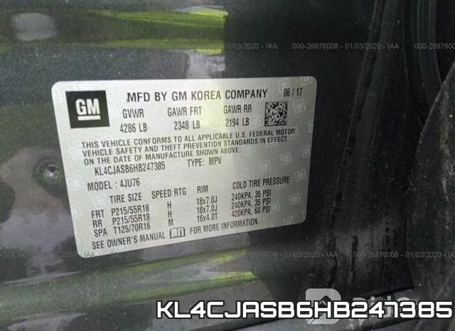 KL4CJASB6HB247385