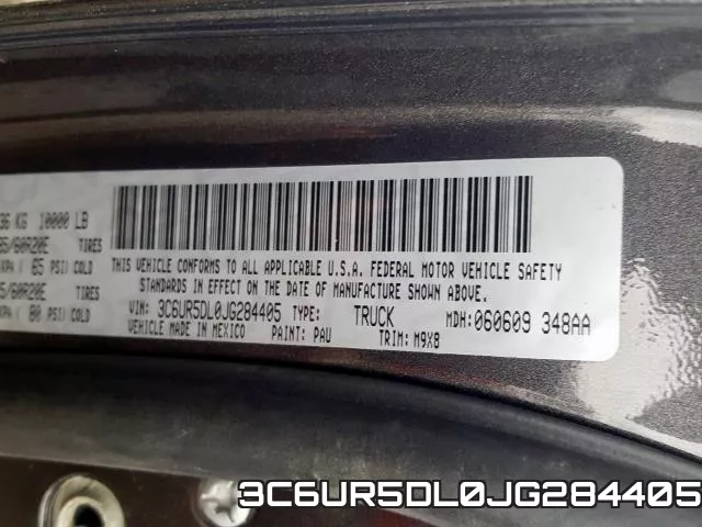 3C6UR5DL0JG284405