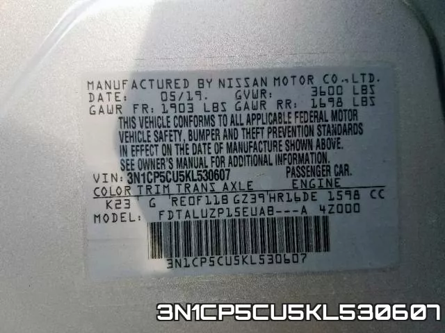 3N1CP5CU5KL530607