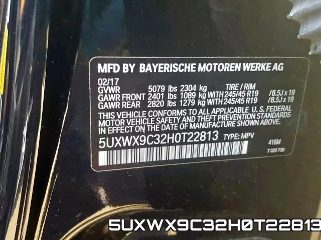 5UXWX9C32H0T22813