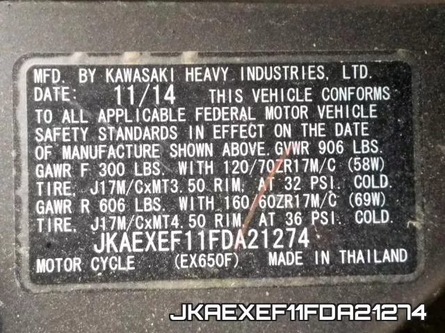 JKAEXEF11FDA21274
