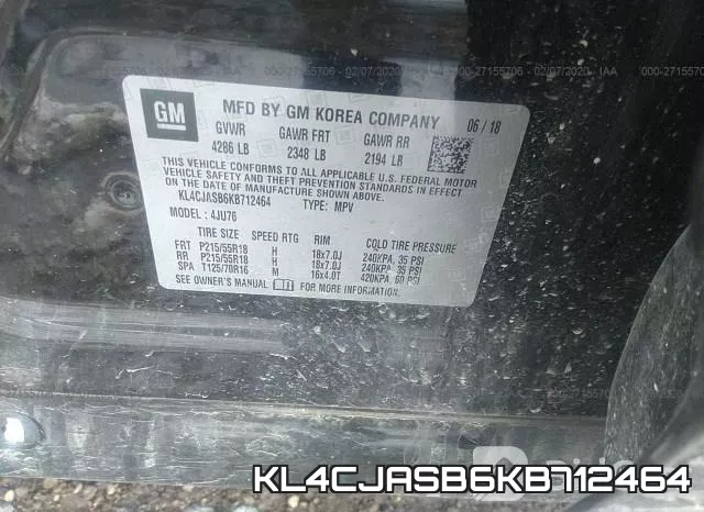 KL4CJASB6KB712464