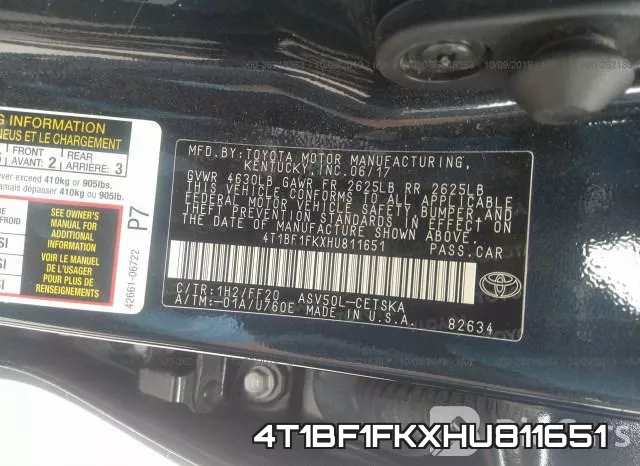 4T1BF1FKXHU811651