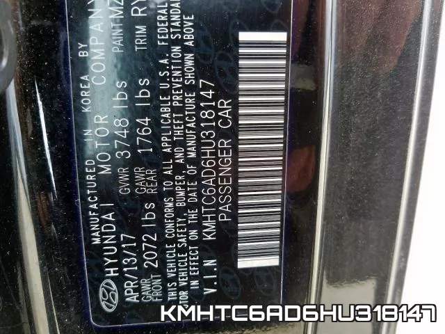 KMHTC6AD6HU318147