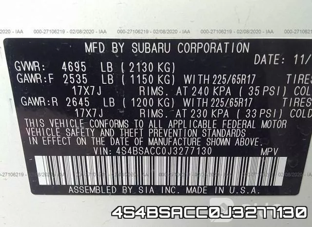 4S4BSACC0J3277130