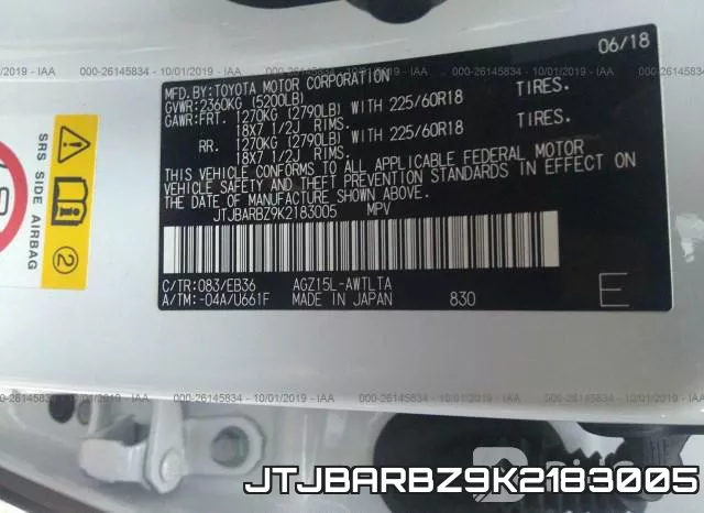 JTJBARBZ9K2183005