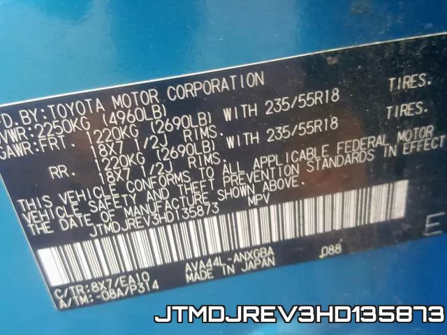 JTMDJREV3HD135873