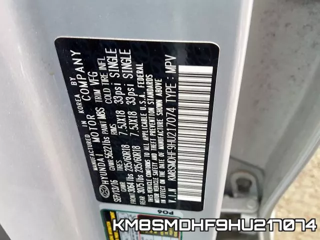KM8SMDHF9HU217074