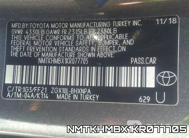NMTKHMBX1KR077705