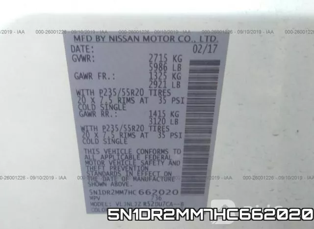 5N1DR2MM7HC662020
