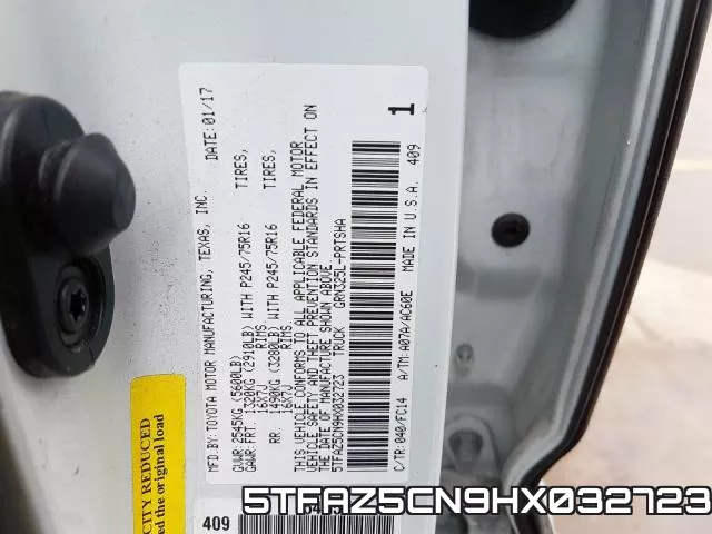 5TFAZ5CN9HX032723