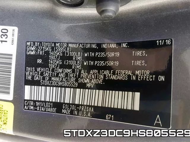 5TDXZ3DC9HS805529