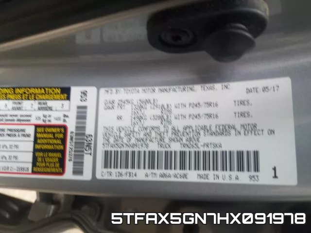 5TFAX5GN7HX091978