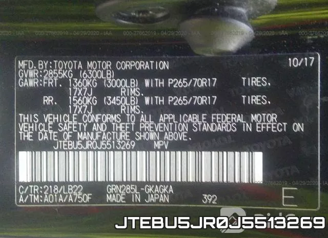 JTEBU5JR0J5513269
