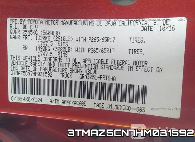 3TMAZ5CN7HM031592