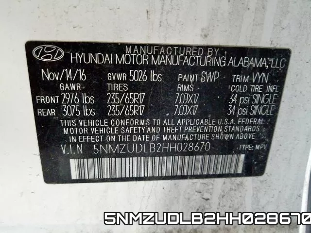 5NMZUDLB2HH028670
