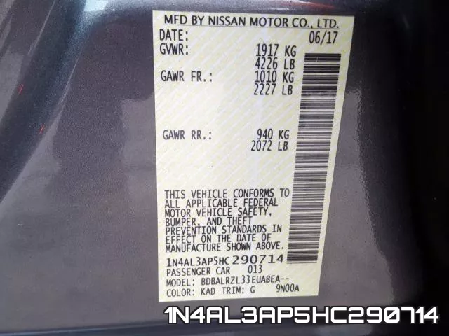 1N4AL3AP5HC290714