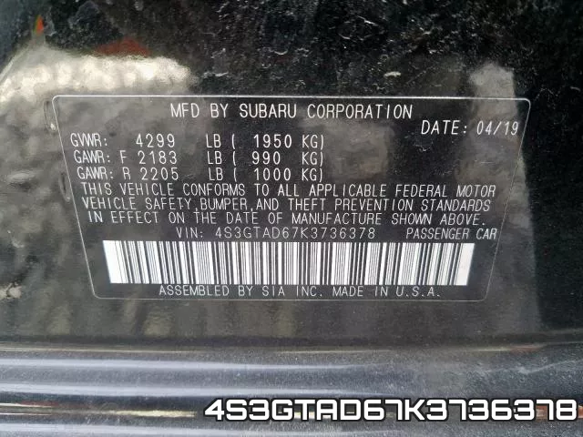 4S3GTAD67K3736378
