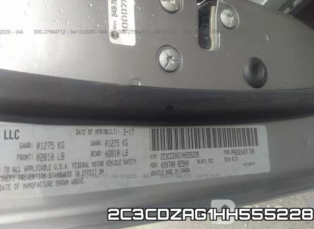 2C3CDZAG1HH555228