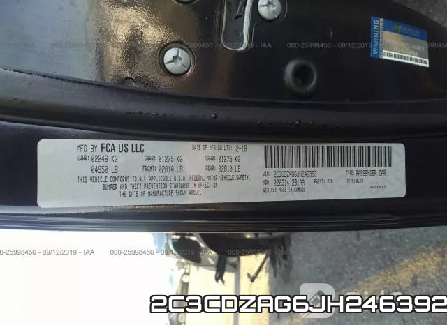 2C3CDZAG6JH246392