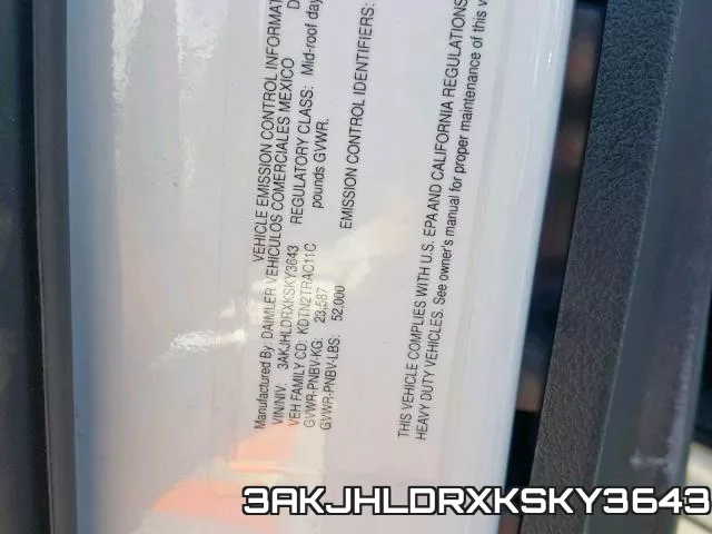 3AKJHLDRXKSKY3643