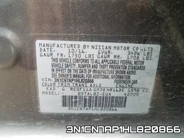 3N1CN7AP1HL820866