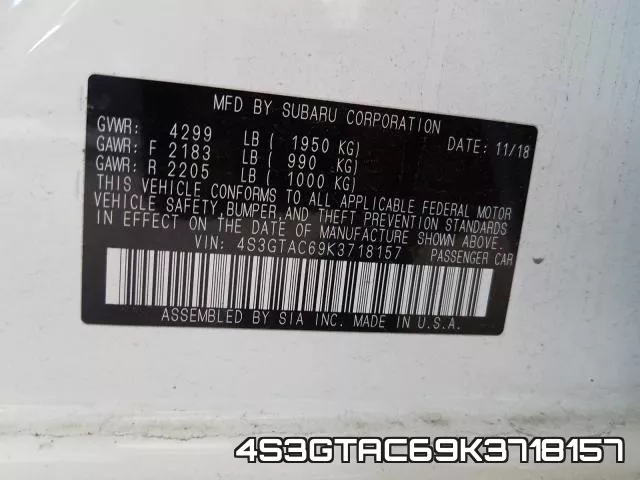 4S3GTAC69K3718157