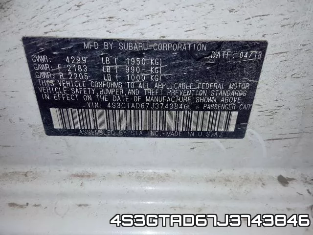 4S3GTAD67J3743846
