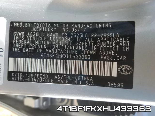 4T1BF1FKXHU433363