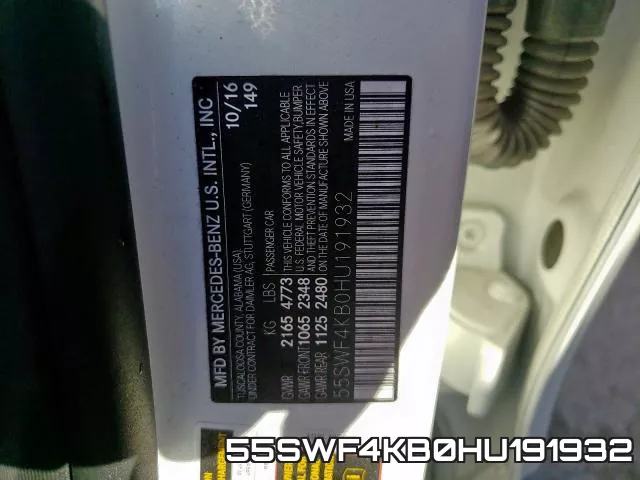 55SWF4KB0HU191932