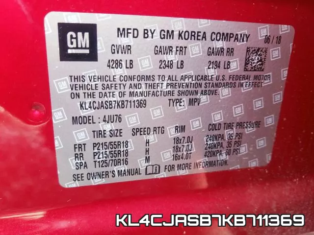 KL4CJASB7KB711369