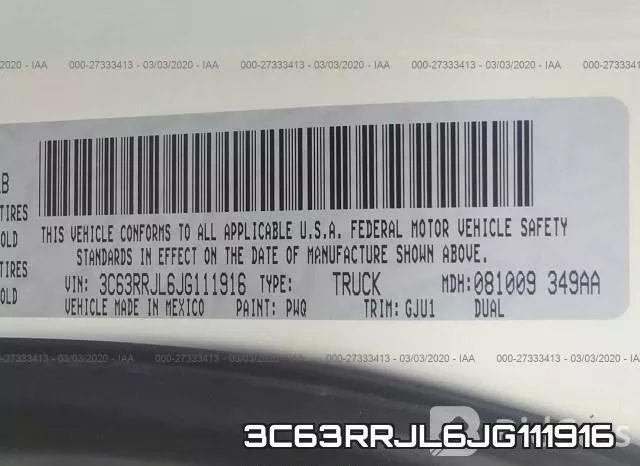 3C63RRJL6JG111916