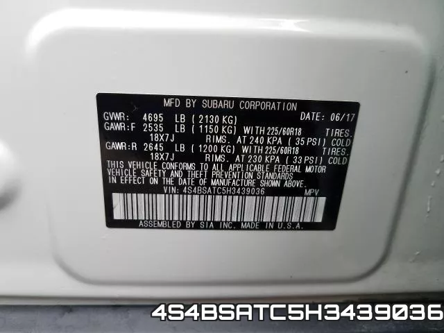 4S4BSATC5H3439036